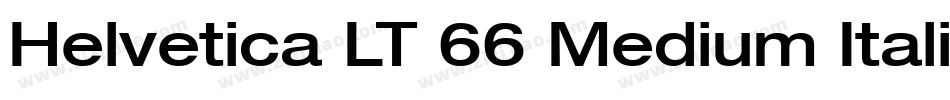 Helvetica LT 66 Medium Italic字体转换